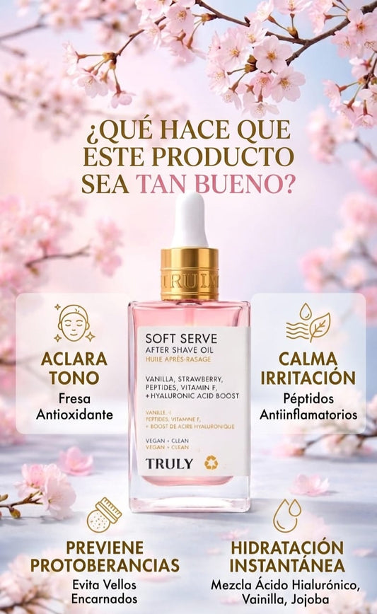 Aceite Post-Afeitado Truly | ¡Hoy con 20% de DESCUENTO! ✨