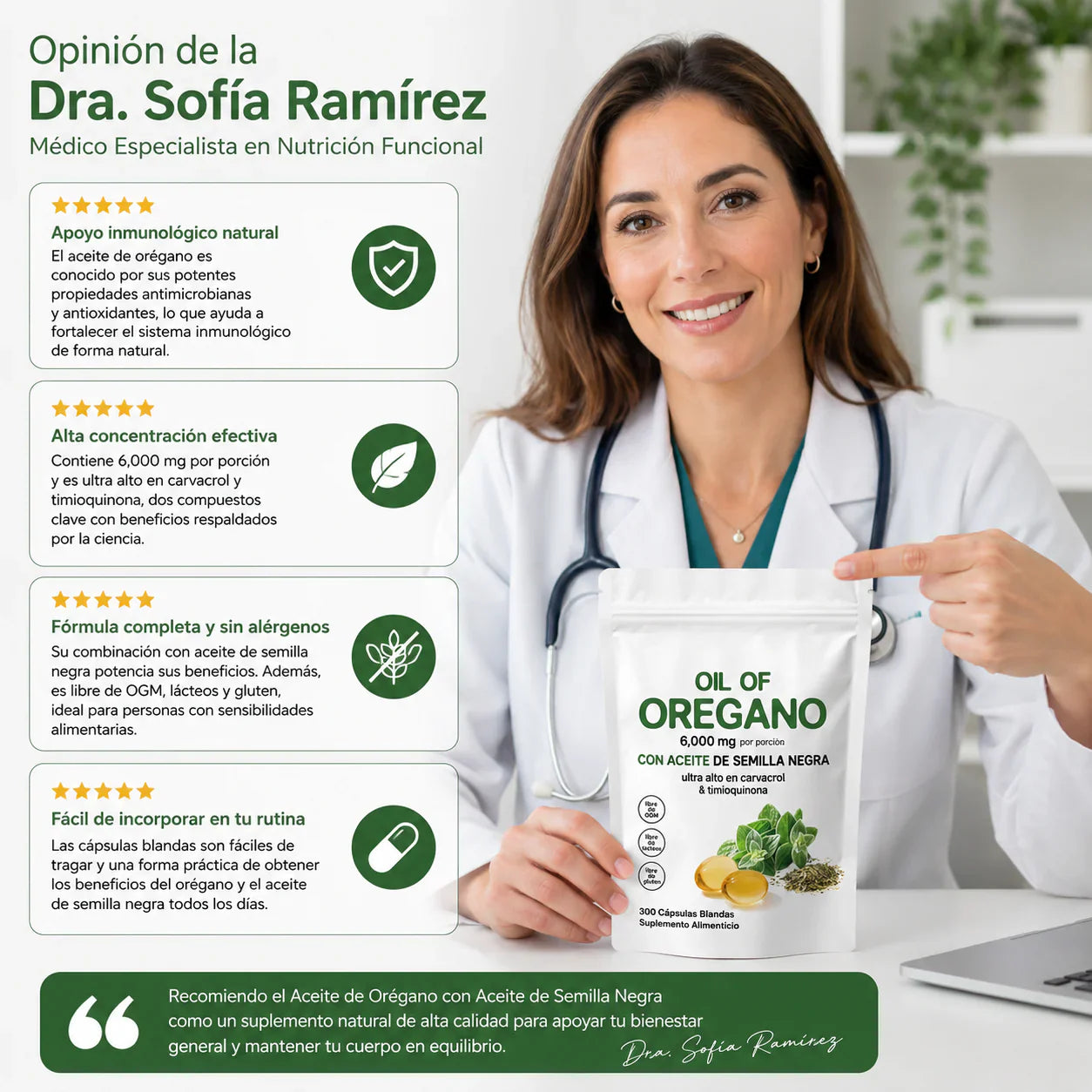 Aceite de Orégano y Semilla Negra – Energía Natural y Apoyo Inmunológico(180 Cápsulas)