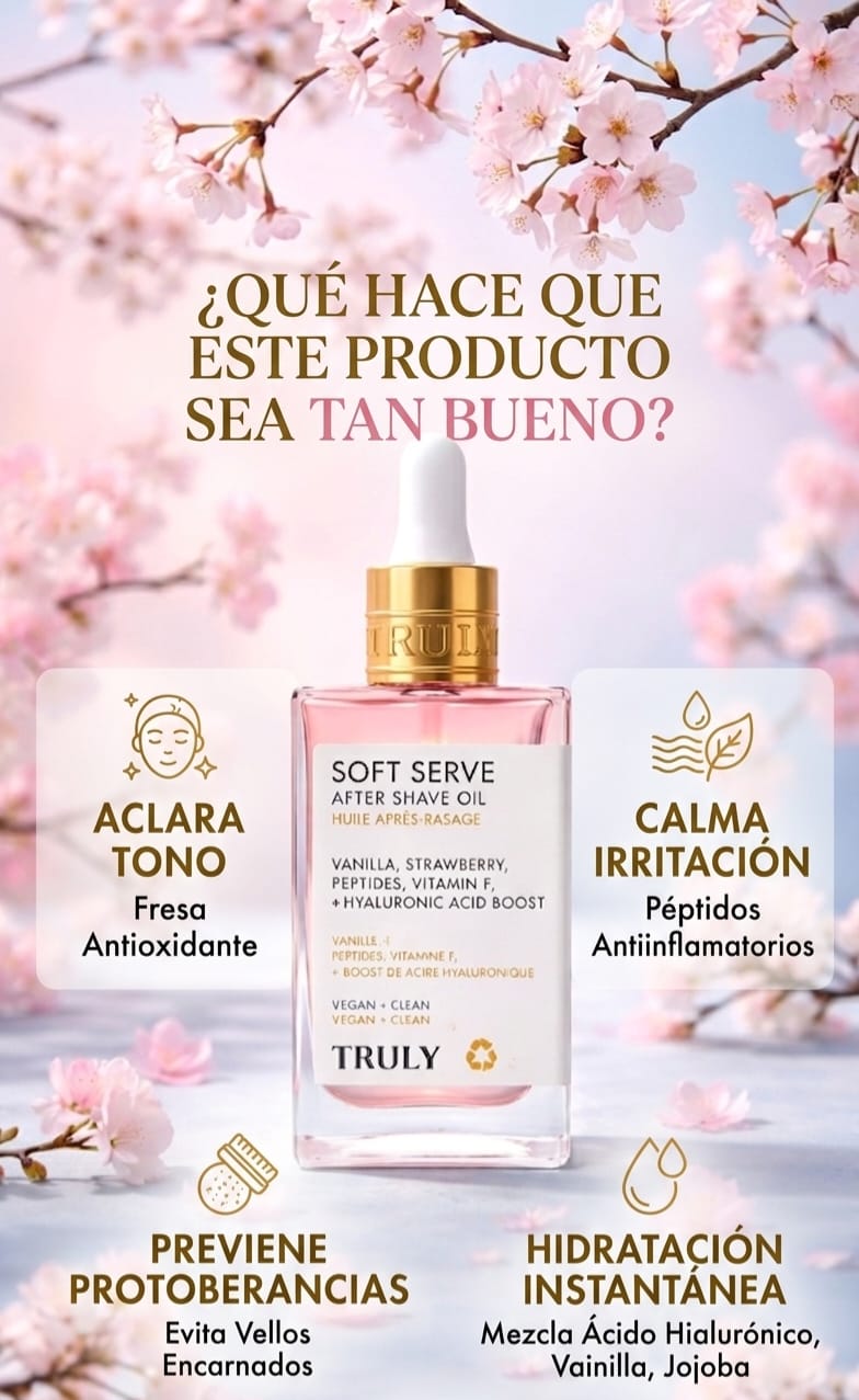 Aceite Post-Afeitado Truly | ¡Hoy con 20% de DESCUENTO! ✨