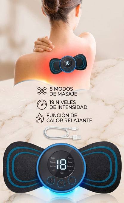 Masajeador EMS Portátil UltraRelief – Alivio Inteligente en la Palma de tu Mano