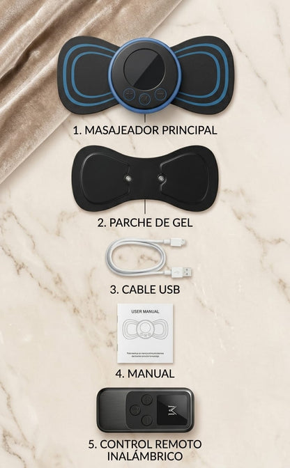 Masajeador EMS Portátil UltraRelief – Alivio Inteligente en la Palma de tu Mano